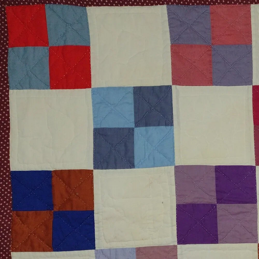 New hand made hand made beautiful lap quilt, wall hanging or baby quilt